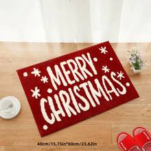 1 件圣诞门垫 - 防污、易清洁的室内/室外入口装饰地毯，柔软舒适，可机洗，适用于卧室、客厅、书房、办公室、厨房、浴室、节日和新年装饰、冬季家居装饰和节日庆典、房间装饰、节日派对
