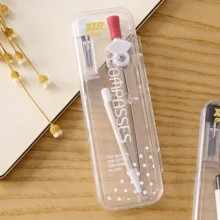 Back To School Compass 2-PieceSet, Student Geometry DrawingTools, Math Class Essential Supplieswith Portable Case