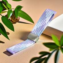 1pc Magnetic Elastic Watch Band, Compatible With Fitbit Versa 3/Fitbit Versa 4/Fitbit Sense 2/Fitbit Sense, Unisex, Adjustable Woven Elastic Breathable Nylon Strap Suitable For Fitbit Sense And Versa 3 - Fitbit Versa3/4 & Sense1/2 - View 9
