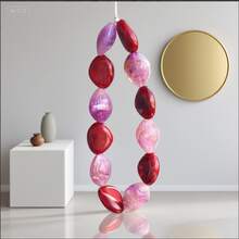 1 pieza Correa de teléfono, correa de cámara, colgante de auriculares de acrílico con cuentas y estampado tie-dye asimétrico (color de cuentas con estampado tie-dye aleatorio)