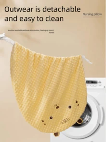 1个婴儿防吐斜角垫套（仅含垫套），新生儿喂养垫，防窒息楔形枕，哺乳枕，可拆卸可水洗垫套（不含填充物）