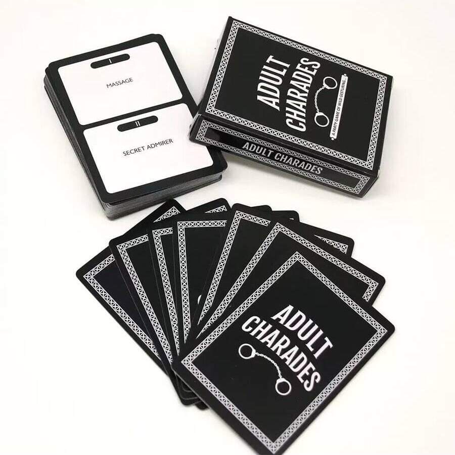 Adult Charades Card Game,Funny Prank Game,Adult Party Games, Casual Parties, Word Guessing Card Games, Entertainment Games. Cards Are Suitable For 4 Or More People, And Make Great Gifts For Christmas, Valentine's Day, And Halloween Parties