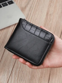 1pc Personalized Men's Exclusive Zipper Wallet And Credit Card Holder, With Customized Name, Made Of Waterproof And Pressure-Resistant Leather, Suitable As A Gift For Boyfriends, Friends, Men, And Christmas Gifts - Multicolor - View 6