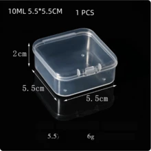 Mini Pill Box With Separate Compartments - PP Plastic Jewelry Storage Box For Earrings And Small Items - Transparent - View 17