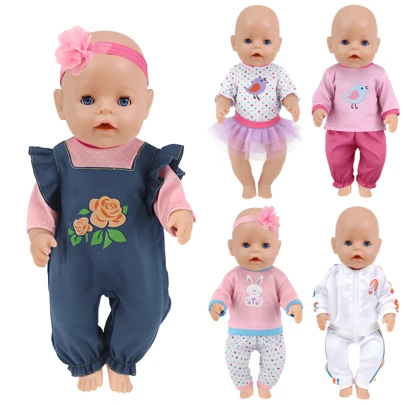Baby Doll Clothes For 14-18 Inch Dolls, Newborn Baby Doll Accessories Dress Up Kids Gift, Baby Doll Clothes 18 Inch Girl/Doll Clothes 14-16 Inch/Girl Dolls Clothes