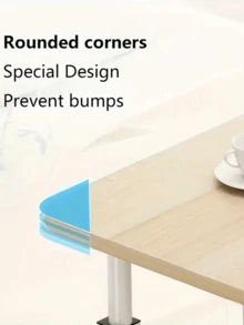 1 件白色木制笔记本电脑桌 - 可调节高度床边工作桌带轮子，便携式办公支架，适用于卧室、客厅、宿舍、办公室 - 节省空间的设计