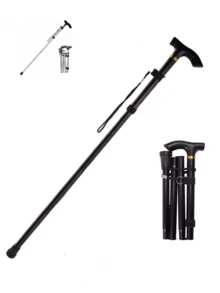 男女可折叠手杖，老年人可折叠轻便平衡手杖，成人可调节手杖，可调节登山杖，徒步手杖。可折叠轻便手杖 - 可调节铝金属折叠旅行手杖，带防滑橡胶底座 - 彩色 - 查看 16