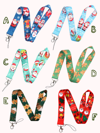 1pc Cute Santa Claus / Christmas Bells / Gingerbread Man / Reindeer, Christmas Wreath Design Pattern Neck Lanyard, Suitable For Phone Lanyards, Game Consoles, Camera Lanyards, Document Lanyards, Access Passes, Transportation Cards, Work Permits, Venue Certificates, Concerts, Cocktail Parties, Etc.Ideal For Boyfriends, Girlfriends, Family Members, Doctors, Nurses, Party Gifts, Cell Phone Decorations, Christmas Gifts And More. Bag Charms Car Accessories Teacher Sister Gift Ideas