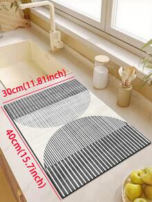 [HOT!!!] 1 buah Keset Dapur Silikon, Pola Garis Abu-abu Kelas Atas, Keset Dapur Anti-Lelah Empuk, Keset dan Karpet Dapur Penyerap, Keset Karet Lembut Silikon Minimalis, Cocok untuk Dapur, Kamar Mandi, Lorong, Ruang Cuci dan Lainnya - MultiWarna - View 16