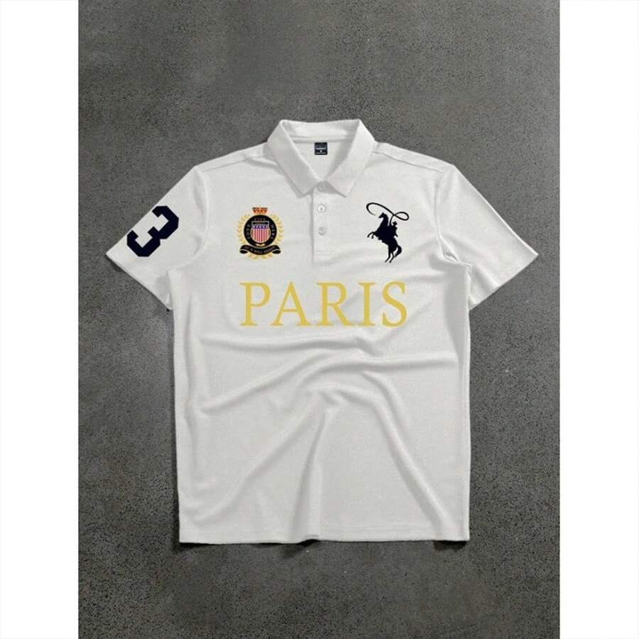 Men's Polo Shirt Launch 2026 Top Guarantee Yours Now - 白色 - 查看 1