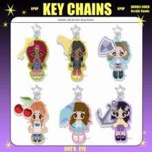 KATSEYE，KPOP 风格亚克力钥匙链，Kpop 女子组合，Manon Sophia Daniela Lara Megan Yoonchae，包包挂饰，汽车钥匙扣吊坠钥匙扣支架钥匙圈手机包挂件礼物，美观的钥匙扣，送给朋友的特别礼物 - 彩色 - 查看 4
