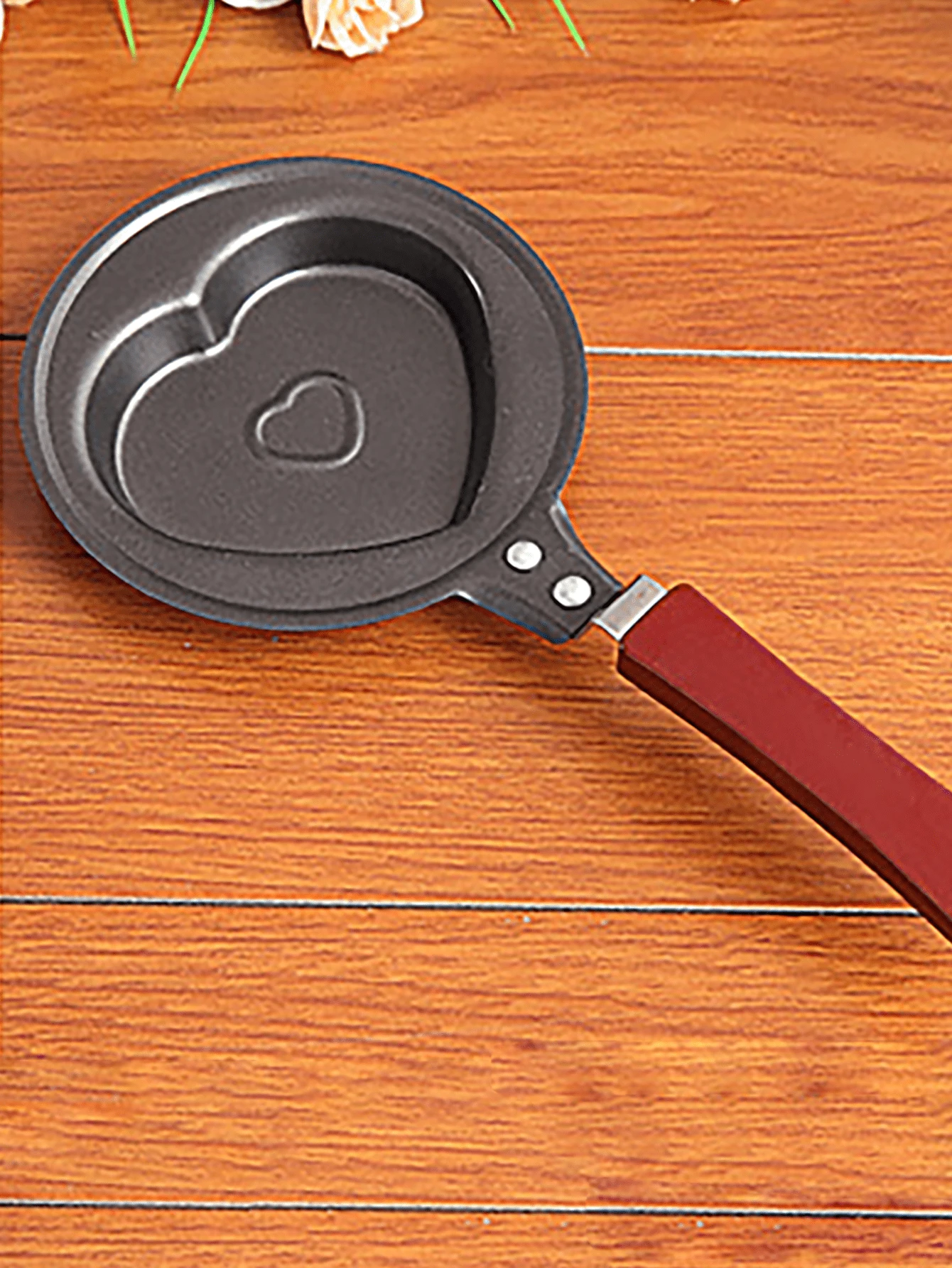 1 pieza Mini sartén antiadherente con forma de animal/flor/corazón, sartén creativa para el desayuno para uso doméstico y cocción de mariscos