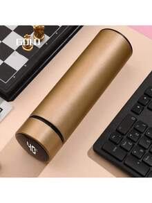 1 pieza/500ml(16.9oz) - Taza con pantalla de temperatura inteligente + filtro de té | Taza de agua de acero inoxidable | Estilo degradado de dopamina Ins | Bloqueo de temperatura a largo plazo de 24 h | Taza de viaje de oficina y salud | Taza de café para coche de las cuatro estaciones - Botella de agua para deportes y viajes al aire libre, adecuada para la escuela, el camping y las excursiones