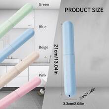 Compact And Portable Travel And Business Trip Straw Toothbrush Holder With Breathable Washbasin And Toothbrush Storage Box For Effortless Hygiene On The Go, Ideal For Adventurers, Professionals, And Minimalists Seeking Stylish And Functional Solutions For Oral Care During Vacations, Business Meetings, And Daily Commutes, Perfect Gift For Travel Enthusiasts And Individuals Looking To Enhance Their Travel Experience With Practical And Chic Accessories.