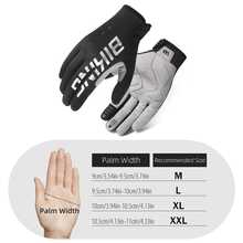 Riding Gloves Spring Autumn Full Finger Gloves Touch Screen Sports Gloves - Black - View 5