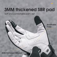Riding Gloves Spring Autumn Full Finger Gloves Touch Screen Sports Gloves - Black - View 3