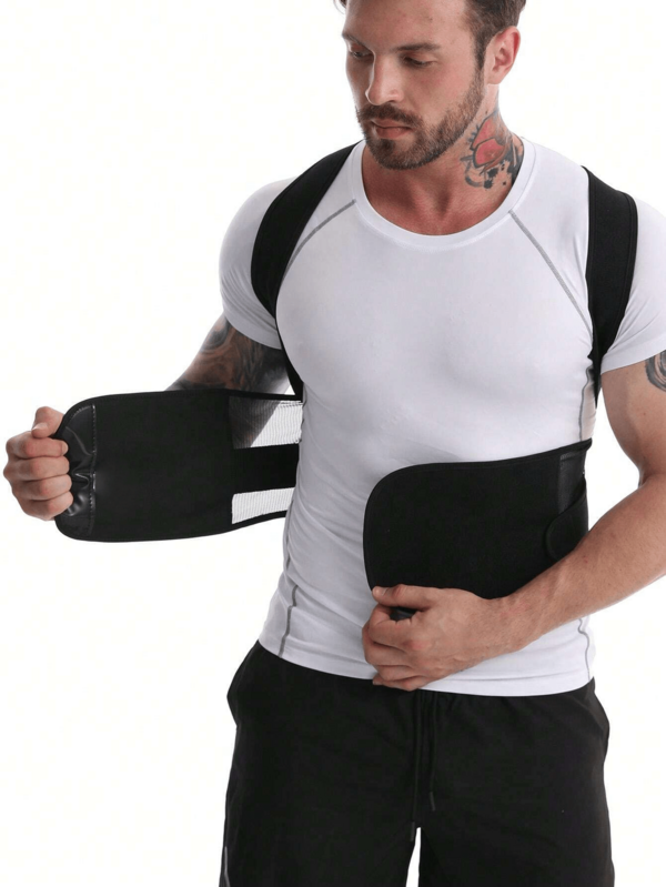 1 pièce Correcteur de posture orthopédique, support d'épaule réglable, dispositif de correction invisible de la bosse. Ceinture de correction de la bosse pour adultes hommes et femmes, ceinture de correction invisible pour adultes, dispositif d'ouverture et de redressement des épaules pour prévenir le voûtage. Améliore l'alignement de la colonne vertébrale et la confiance en soi.