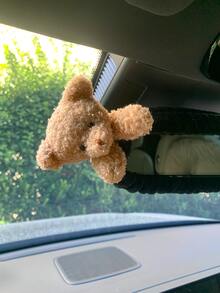 Cute Bear Design Automobile Rearview Mirror Cover, Cartoon Car Interior Decoration Accessories