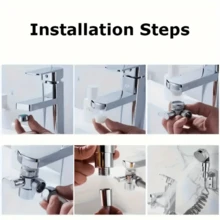 1 Set Faucet Extender, Suitable For Sink, Bathroom Or Kitchen Faucet Extension, Modern Bathroom Accessory, Durable Plastic