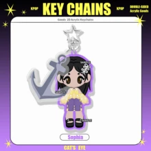KATSEYE，KPOP 风格亚克力钥匙链，Kpop 女子组合，Manon Sophia Daniela Lara Megan Yoonchae，包包挂饰，汽车钥匙扣吊坠钥匙扣支架钥匙圈手机包挂件礼物，美观的钥匙扣，送给朋友的特别礼物 - 彩色 - 查看 16
