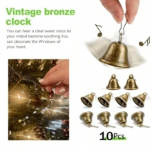 Craft Bells Small Brass Bells For Crafts Vintage Bells With Spring Hooks, Hanging For Wind Chimes Housebreaking Making, Dog Potty Training Doorbell, Wedding Decor, DIY Decoration,Seasonal Decor, Multi-Use For Halloween, Easter, Thanksgiving - Country Holidays, Pets & Livestock,Women Valentine Gift, Birthday Boyfriend Girlfriend,Home Decor ,Room Decor,Wall Decor. Decorations Christmas
