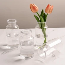 1/2/4/7 件花瓶套装，厚实不易碎的装饰花瓶，适用于生日、婚礼、派对、桌面装饰、春夏季、父亲节、毕业典礼、活动装饰、优雅、耐用、圣诞节装饰 - 無色 - 查看 1