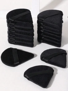 10 Piezas/50 Piezas/100 Piezas/200 Piezas Set de Esponjas Cosméticas Triangulares con Felpa, Suaves y Esponjosas, Adecuadas para Polvos Faciales y Corporales, Herramientas Cosméticas, Maquillaje, Económicas, Decoración de Habitación, Tocador, Viaje, Dormitorio, Accesorios de Maquillaje, Borla, Difuminador de Maquillaje, Borla de Polvos, Esponja de Maquillaje