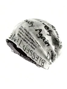 1顶新款个性化字母绒面针织帽，轻便夏季户外运动帽，酷炫男士帽，男女通用休闲春秋季帽 - 彩色 - 查看 12