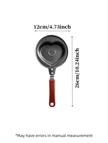 1 pieza Mini sartén antiadherente con forma de animal/flor/corazón, sartén creativa para el desayuno para uso doméstico y cocción de mariscos