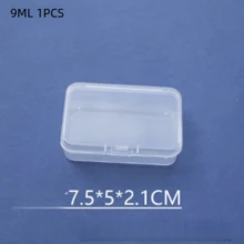 Mini Pill Box With Separate Compartments - PP Plastic Jewelry Storage Box For Earrings And Small Items - Transparent - View 16