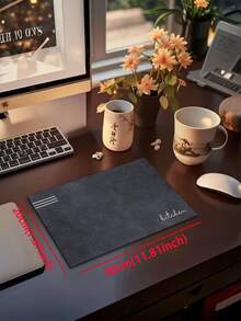 1pc Navy Blue Stripe & Letter Pattern, Minimalist & Fashionable Style, Approx. 3mm Thick Absorbent Kitchen Mat/Carpet Set, Washable, Suitable For Kitchen, Bathroom, Entryway, Laundry Room, Study, Living Room, Bedroom, Hallway