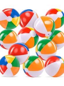 1/3/5/6 piezas Pelotas inflables, Juego de pelotas de playa para fiesta en la piscina, Decoraciones de fiesta, Artículos de fiesta, Decoración de piscina, Accesorios de piscina, Decoración de verano, Color aleatorio, Artículos esenciales de playa, Flotador de piscina, Inflable de piscina - Multicolor - Ver 12