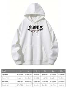 Men's Pullover Hoodie With Los Angeles California Graphic Casual Long Sleeve Sweatshirt For Style And Comfort