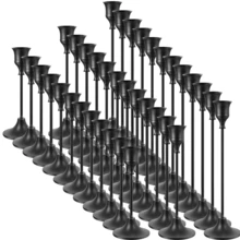 WAXJJDW 36/12/6/3 Pcs Taper Candle Holders Bulk Brass Gold Vintage Candle Stick Holders Decorative Home Decor Centerpieces Suitable For Table Holiday Wedding Decorations. Can Be Used In A Variety Of Scenarios: Place On The Dining Table Or Fireplace In The Bedroom Or Living Room To Create A Romantic Atmosphere. Suitable For Weddings, Home Decoration, Parties, Christmas Or Other Occasions. Our Metal Candle Holders Complement Any Celebration. Brass Vintage Candle Stick Home Decor Table Centerpieces Celebrate And Set The Mood. Suitable For Any Home Style, It Is An Atmospheric Embellishment For The Dining Table Or Fireplace (Candles Not Included) - màu đen - Xem 13