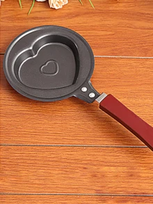 1 pieza Mini sartén antiadherente con forma de animal/flor/corazón, sartén creativa para el desayuno para uso doméstico y cocción de mariscos