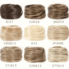 Hair Bun Extension Straight Hair Bun Elastic Band Natural Smooth Updo Donut Ponytail Hair Extension Elegant Hair Bun Wrap Hair Ring Ponytail Hair Accessory Straight Hair Synthetic Wig Elastic Fluffy Hair Bun Wig