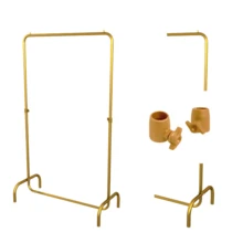 VALE MIXX HOME 80cm Parade Clothes Rack - Removable Floor Hanger - Closet Store Various Colors - Negro - Ver 3