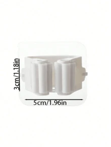 Estante para trapeador, gancho para trapeador, abrazadera para trapeador, abrazadera de almacenamiento de trapeador y escoba montada en la pared, estante colgante para trapeador, abrazadera de almacenamiento de herramientas multifuncional para baño, cocina y jardín, accesorios de limpieza