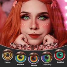 Lalens 一副彩虹色美瞳,骄傲主题,爱与和平,有效期一年,适合化妆舞会、万圣节以及打造迷人眼妆。 - 年拋 - 查看 7