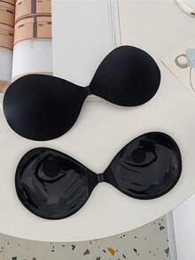 2件装粘胶聚拢文胸，厚度3厘米，隐形文胸，适合小胸露背无肩带连衣裙，可重复使用丰胸文胸 - 彩色 - 查看 5