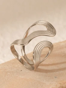 1 Stück asymmetrischer, übertriebener, verstellbarer Ring