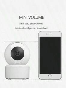 GENAI Home Smart Camera, 3MP WiFi Indoor Monitor With Night Vision, 360° Rotation, Motion Tracking, Ideal For Home Security, Baby And Pet Monitoring - White - View 12