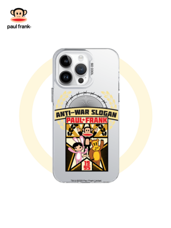  官方授权 Paul Frank 活力银色手机壳，全身防震相机保护，设计兼容 13/14/15/16 Pro Max