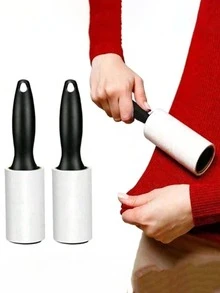 Roller Hair Remover - Perfect For Furniture, Clothes, Dog And Cat Hair Cleaning, 240/80 Tear Super Sticky Cotton Roller Filling - Pet Hair Remover - Including Handle And Replacement Paper, Carpet Cotton Roller, Portable Pet Hair Removal Tool, For Clothes, Sofas, Bedding, Living Room Furniture, Bedrooms, Car Carpets, Car Seats, Car Interior Details - Multicolor - View 5