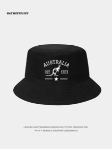 Vintage Style Australia Letter Graphic Print Trucker Hat, Mother's Day Gift, Adjustable Breathable Sweat-Absorbent Sun Protection Hat, Suitable For Casual Outdoor Sports, Travel And Daily Wear In Summer