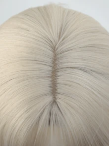Ombre Blonde To Brown Multi - Level Long Straight Wig With Bangs - Heat Resistant Synthetic Hair For Women Fashion Cosplay Halloween Christmas Party Daily Wear - Brown Highlight - View 10