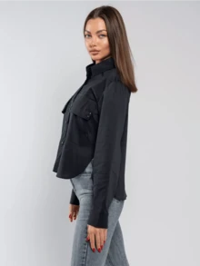 Women's Solid Color Front Button Casual/Work Shirt