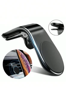 1 件创意新型磁性车载手机支架，强磁 7L 型汽车导航出风口手机支架，重力支架 - 均碼 - 查看 13