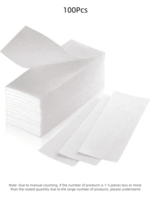 100/50/10 piezas Paquete de tiras de cera para depilación, accesorios de encerado, productos y accesorios para el cabello para barbería, salón de belleza, artículos esenciales de viaje