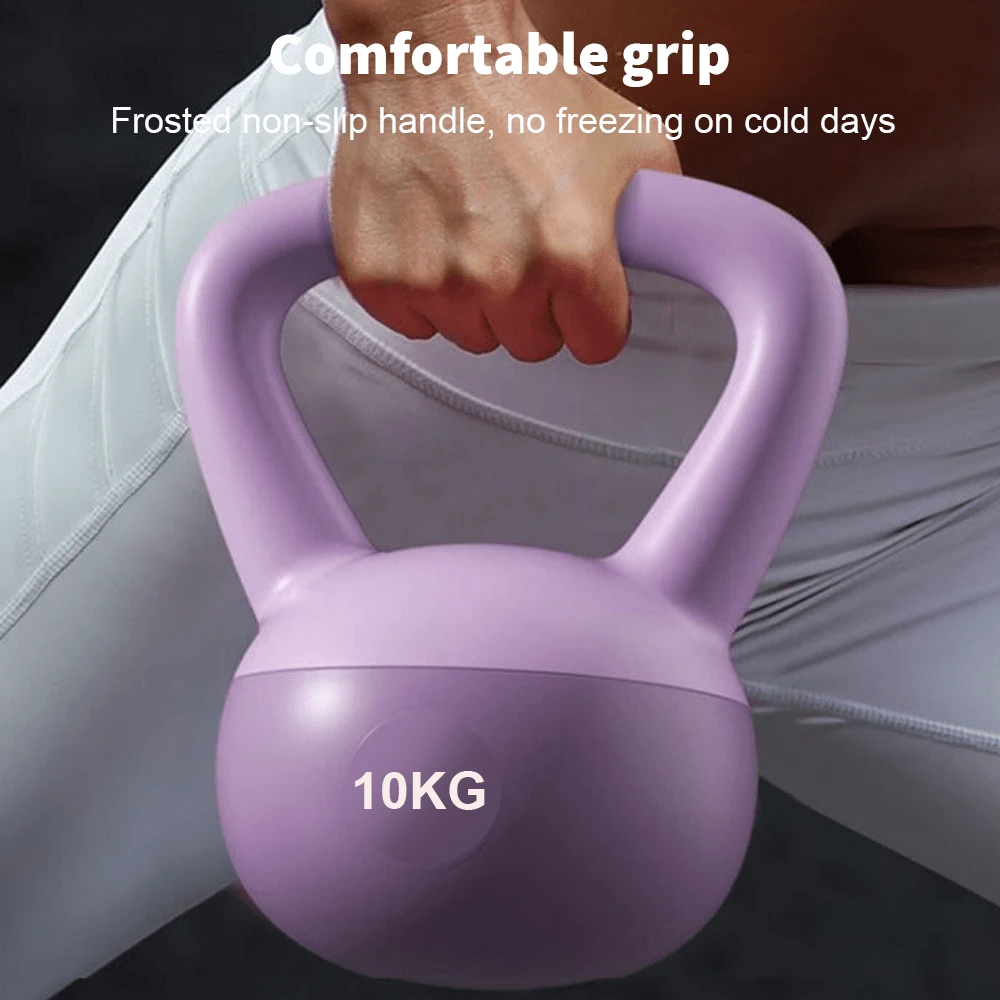 Fitness Soft Kettlebell,Kettlebell Anti-Slip Grip Weight For Home Workouts, Kettlebells Set Strength Gym Exercise - Purple-10kg - View 1